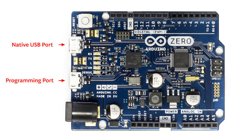 Arduino Zero Native and Programming USB Ports