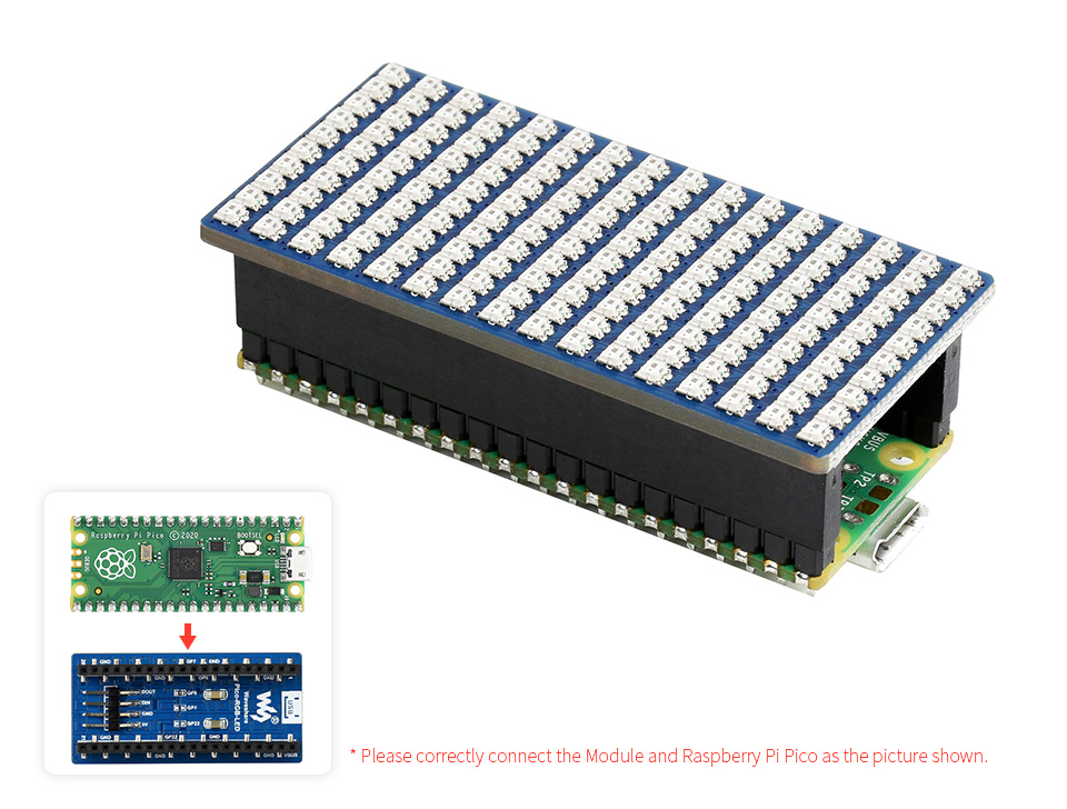 Waveshare Pico RGB LED