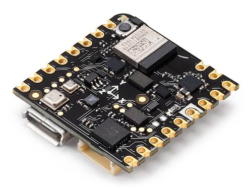 A picture of the Arduino Nicla Sense ME board