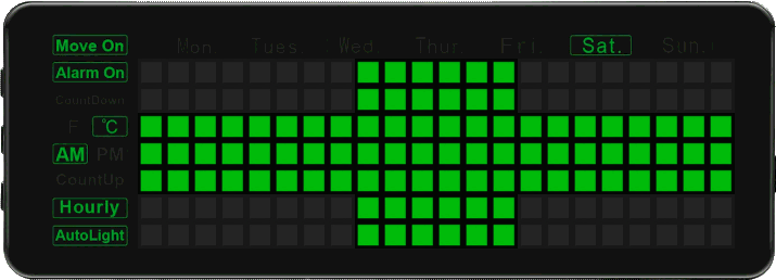 Waveshare Pico Clock Green Display Test