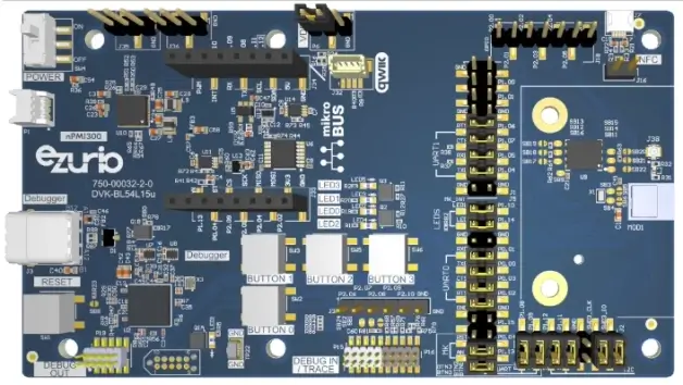 A picture of the BL54L15u DVK board