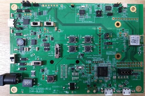 A picture of the BL653 DVK board
