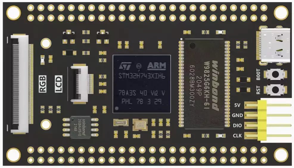 A picture of the FK743M5-XIH6 board
