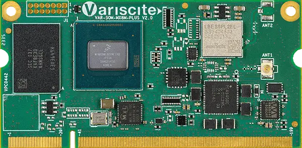 A picture of the VAR-SOM-MX8M-PLUS board