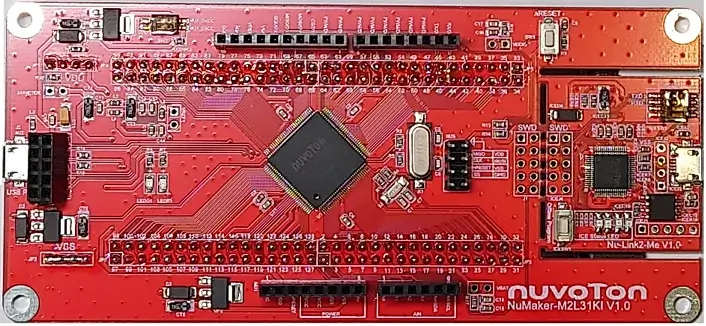 A picture of the NUMAKER M2L31KI board