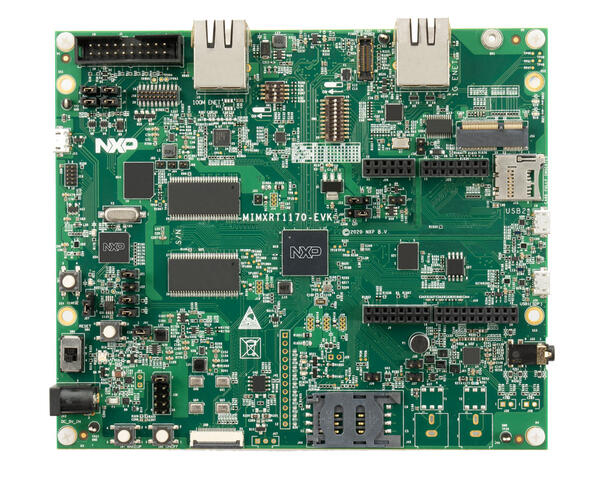 A picture of the MIMXRT1170-EVK/EVKB board
