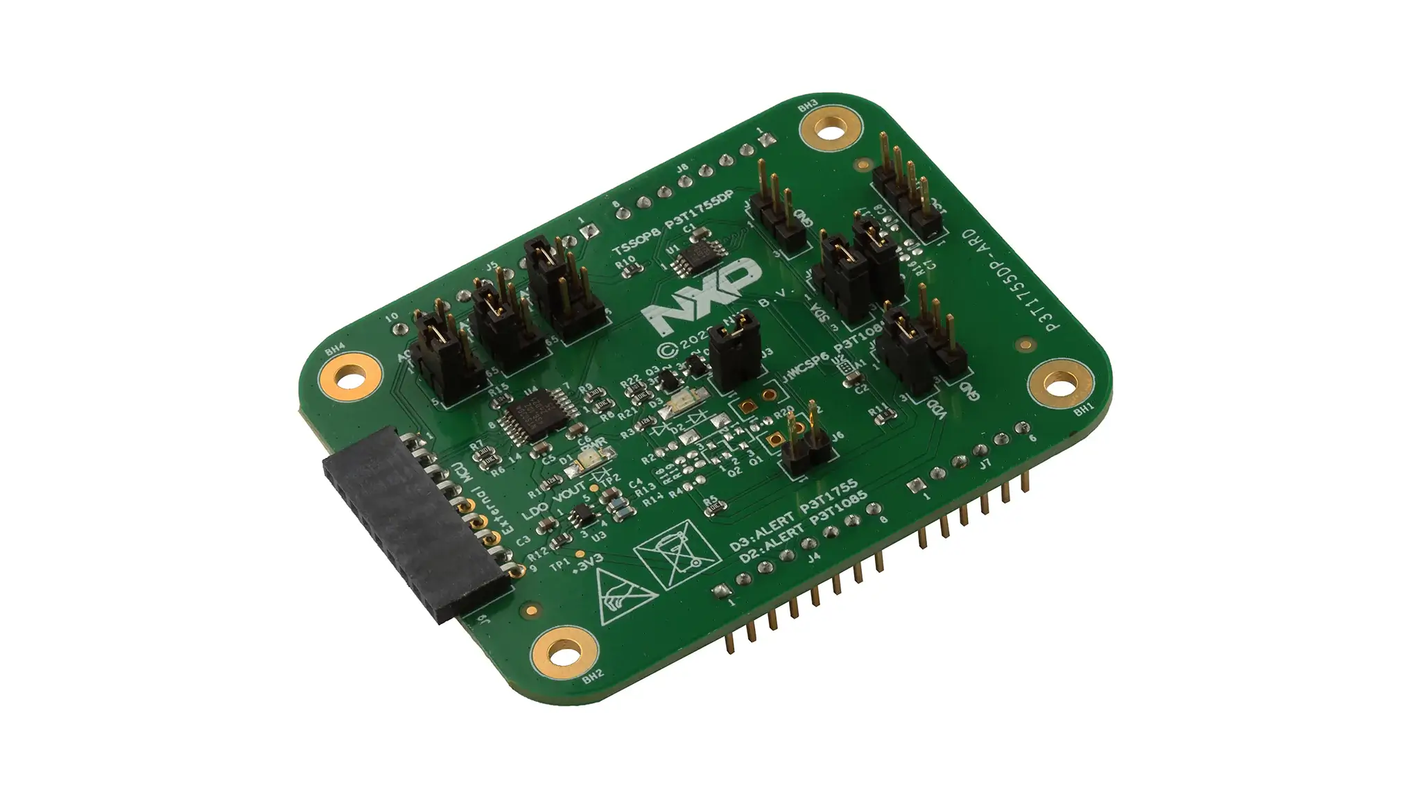 A picture of the P3T1755DP Arduino I2C Shield shield