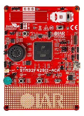 A picture of the STM32F429II-ACA board