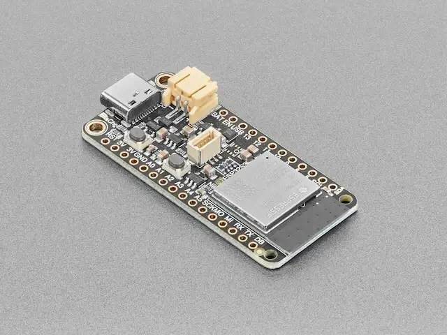 A picture of the Adafruit Feather ESP32S3 board