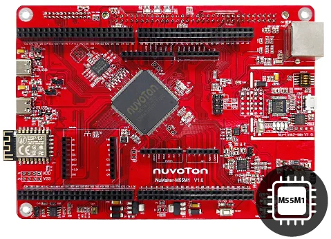 A picture of the NUMAKER M55M1 board