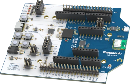 A picture of the PAN B511 Evaluation Board board