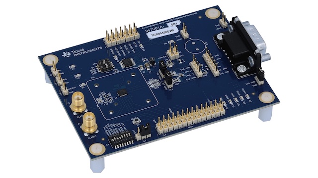 A picture of the Texas Instruments TCAN4550EVM shield
