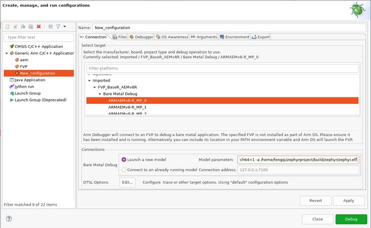 A picture of the Debug with Arm DS board
