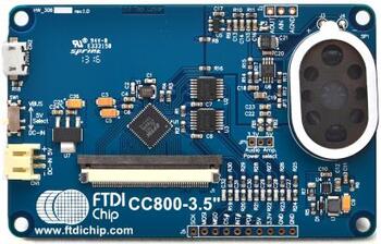 A picture of the FTDI VM800C Display Shield shield