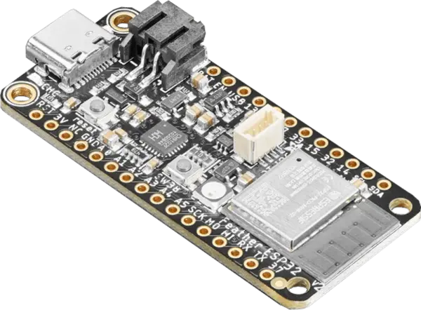 A picture of the Adafruit Feather ESP32 board