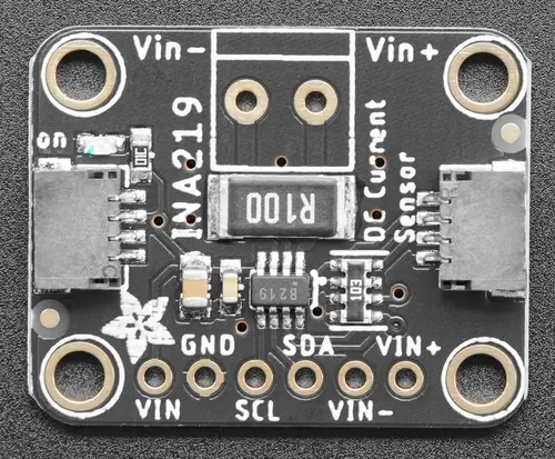 A picture of the Adafruit INA219 Current Sensor Shield shield