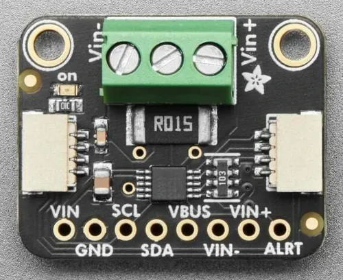 A picture of the Adafruit INA228 Power Monitor shield