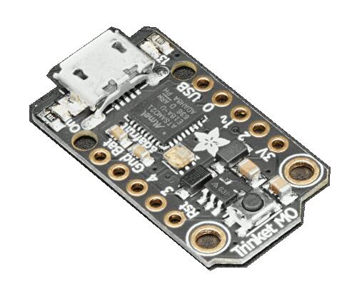 A picture of the Trinket M0 board