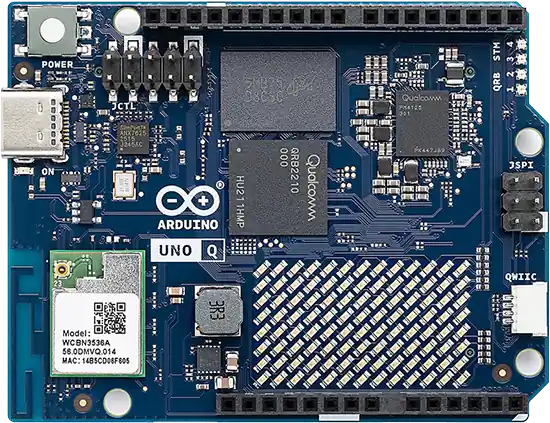 A picture of the Arduino UNO Q board