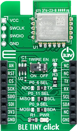 A picture of the BLE TINY Click shield