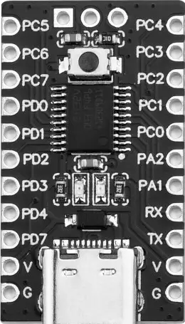 A picture of the WCH CH32V003F4P6 Development Board board
