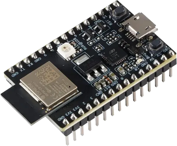 A picture of the ESP32-C3-DevKitM board