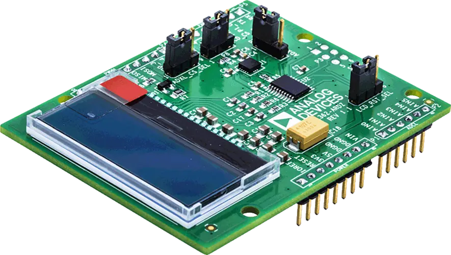 A picture of the ADXL362 Evaluation Shield shield