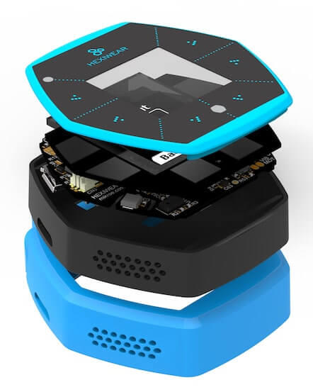 A picture of the Hexiwear board