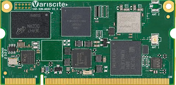 A picture of the VAR-SOM-MX93 board