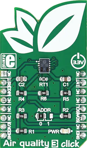 A picture of the Air Quality 3 Click shield