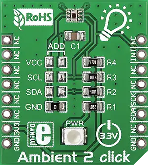 A picture of the Ambient 2 Click shield