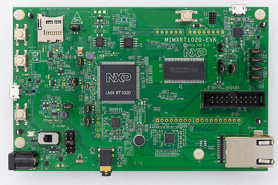 A picture of the MIMXRT1020-EVK board