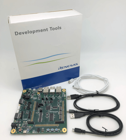 A picture of the Renesas Starter Kit+ for RZ/N2L board