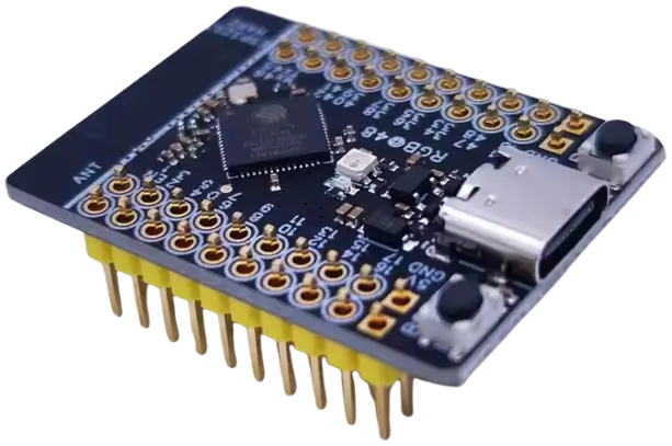 A picture of the ESP32-S3-Mini board