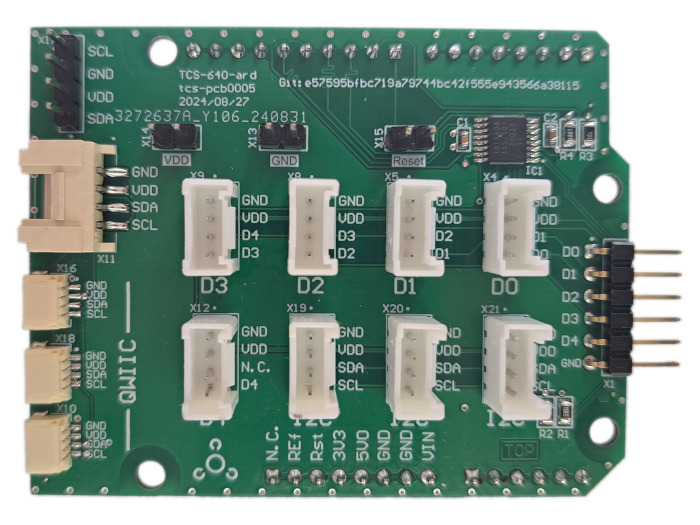 TiaC SC18IS604 Arduino PCBA (top)