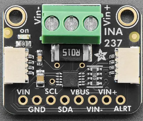A picture of the Adafruit INA237 Current Sensor Shield shield