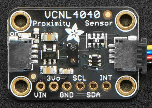 A picture of the Adafruit VCNL4040 Proximity and Lux Sensor Shield shield