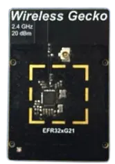 A picture of the EFR32xG21 2.4 GHz 20 dBm (SLWRB4180B) board