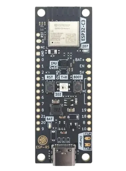 A picture of the ESP32-C3-DevKit-RUST board