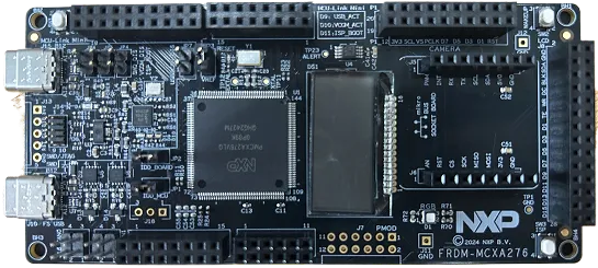A picture of the FRDM-MCXA366 board