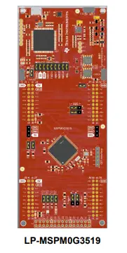 A picture of the MSPM0G3519 Launchpad board