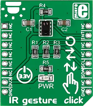 A picture of the IR Gesture Click shield