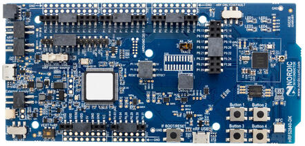 A picture of the nRF52840 DK board