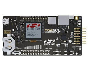 A picture of the EFM32 Giant Gecko 11 (SLSTK3701A) board