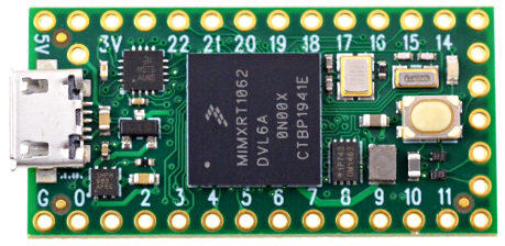 A picture of the Teensy 4.0 board
