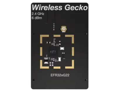 A picture of the EFR32xG22 2.4 GHz +6 dBm Radio Board board