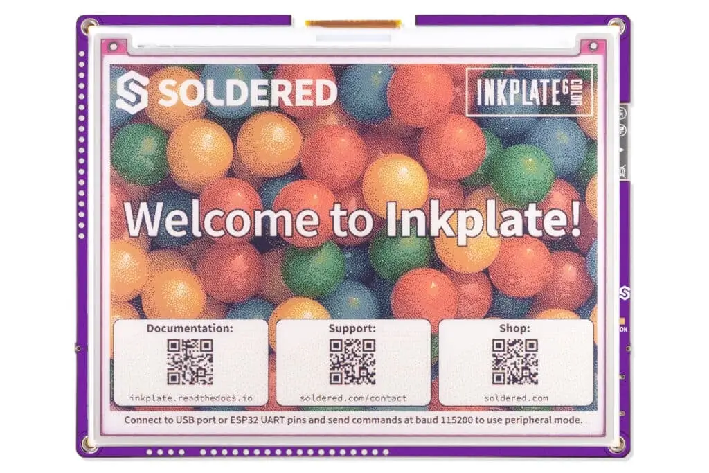 A picture of the Inkplate 6Color board