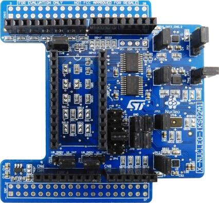 A picture of the X-NUCLEO-IKS02A1 (Microphone) shield