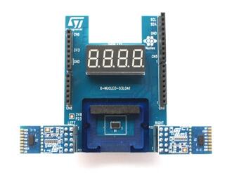 A picture of the X-NUCLEO-53L0A1 shield