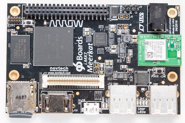 A picture of the Meerkat96 board